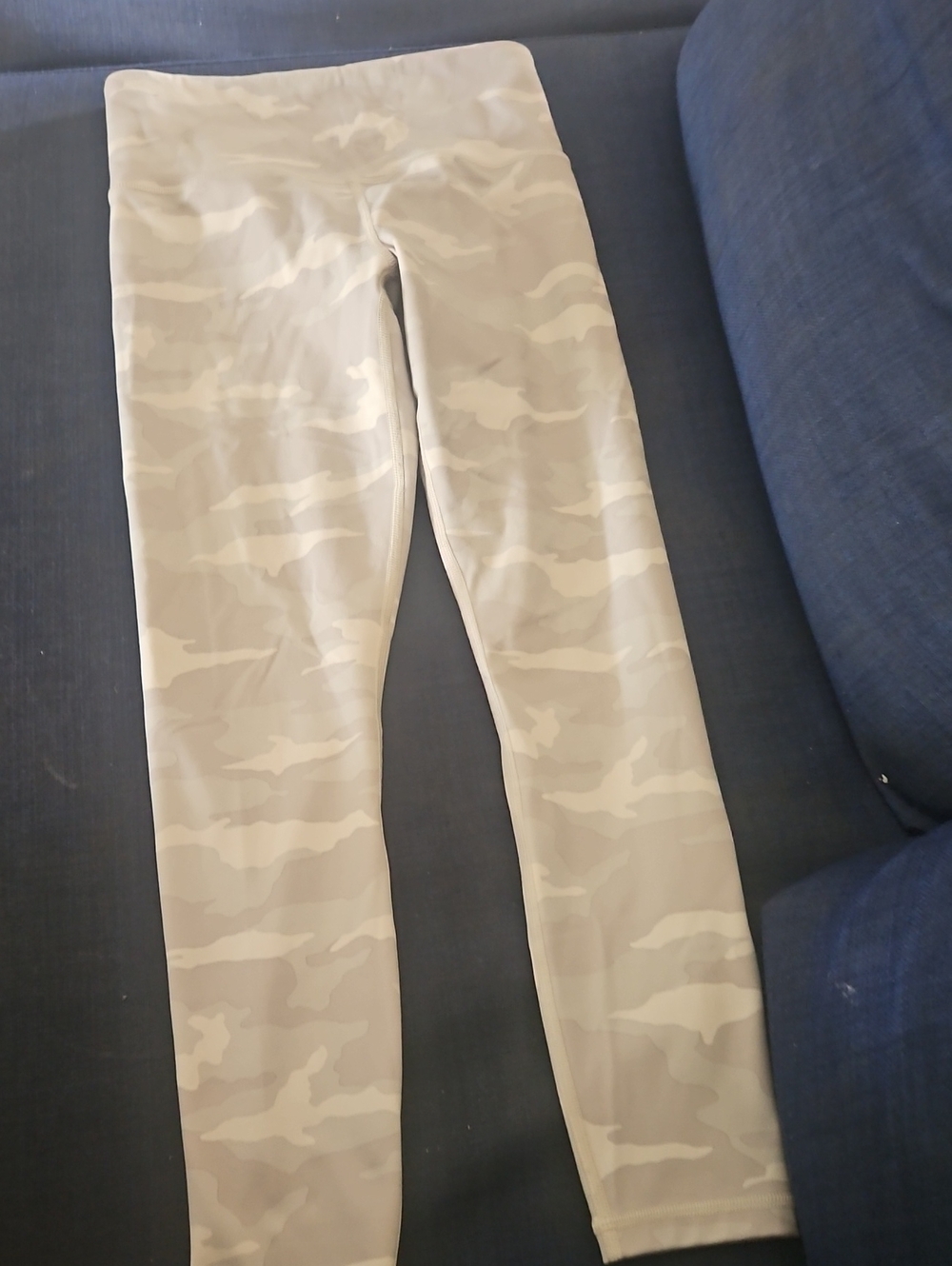 Girls' Beige Camo Leggings - Soft Stretch Active Bottoms